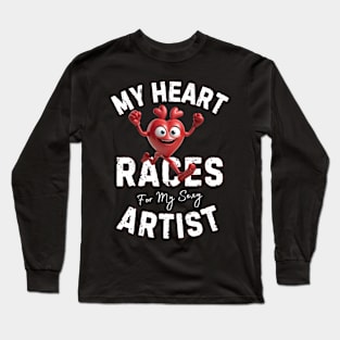 My Heart Races - Artist Long Sleeve T-Shirt